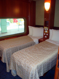 Platinum twin sleeper on the Indian Pacific & Ghan