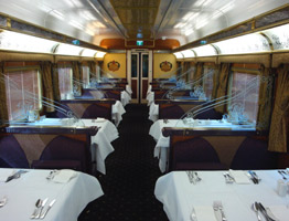 Indian Pacific:  Gold Service restaurantcar