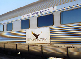The Indian Pacific:  By train from Sydney to Adelaide to Perth