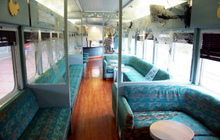Lounge car, Brisbane to Cairns on the Sunlander train