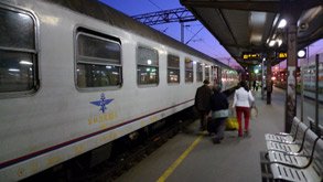The train Ploce, Mostar & Sarajevo to Zagreb
