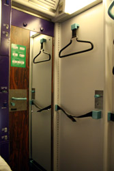 Inside a sleeper compartment