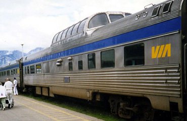 Dining car on the 'Canadian'