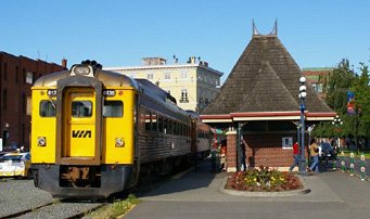 VIA Rail's 'Malahat' train from Victoria to Nanaimo & Cortenay