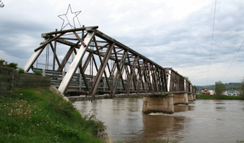 Wooden footbridge, Quesnel
