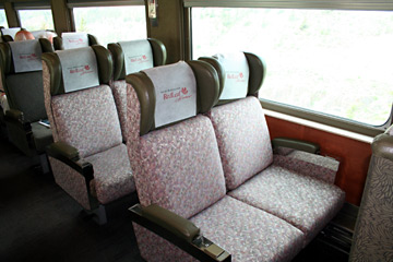 Rocky Mountaineer: Red Leaf seating