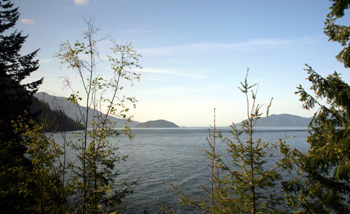 Howe Sound, seen from the Whistler Mountaineer