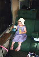 On board the Havana-Santiago 'French train' in primera especial. 
