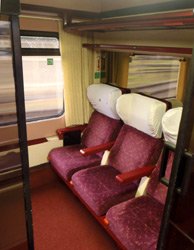 1st class 6-seat compartment on the Jan Jesenius