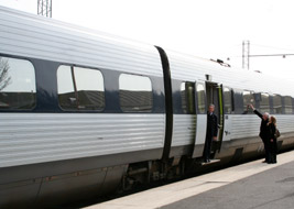 InterCity train for Copenhagen about to leave Esbjerg...