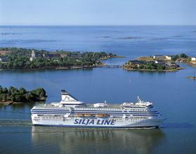 The ferry Silja Symphony from Stockholm to Helsinki
