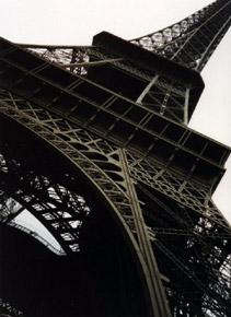 France by train - the magnificent Eiffel Tower in Paris