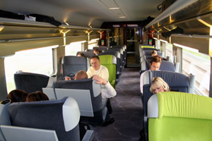 En route to Budapest, TGV first class.