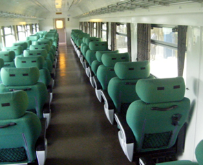 1st class seats on the Libreville to Franceville train