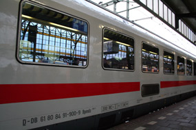 German InterCity train, as used on the 'Wawel' from Berlin to Krakow