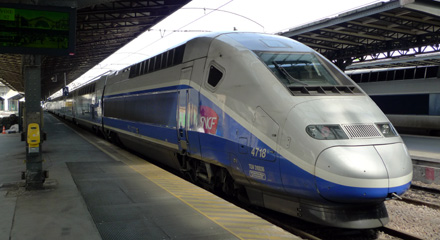 A TGV Duplex to Munich at Paris Gare de 'Est