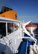At sea between Bari and Patras