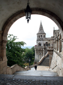 Fisherman's Bastion, Budapest. It's easy to reach Budapest by train..!