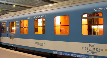 Sleeper train to Budapest
