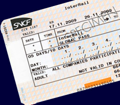 Example InterRail pass