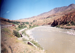 The Trans Asia Express en route from Istanbul to Iran in Eastern Turkey...  (Photo:  Arjan Veersma)