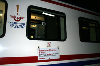 The Istanbul to Tehran train