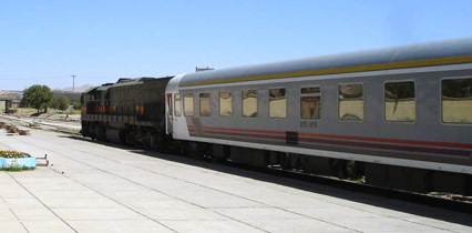 Trans-Asia Express - the Iranian train's restaurant car...  (Photo: Bob Johnson)