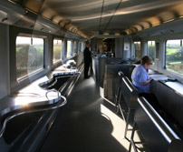 Buffet car on a Dublin-Belfast Enterprise train