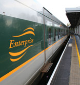 Enterprise train from Dublin to Belfast