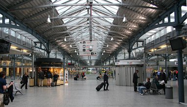Inside Heuston station, Dublin