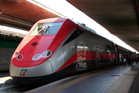 The best trains in Italy: A Eurostar Italia ETR500 power car