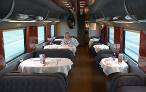 Restaurant car, Italian Eurostar Italia train