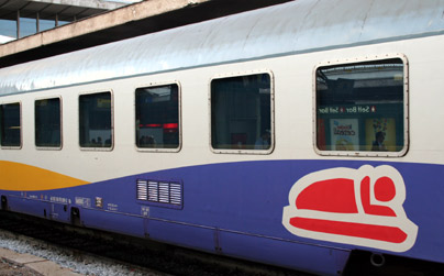 The Artesia overnight train from Paris to Florence, Venice, Verona or Rome... 