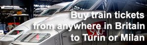 Buy train tickets from London to Italy