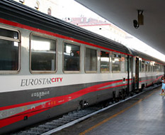 Eurostar City train from Bologna to Bari, seen at Bologna.