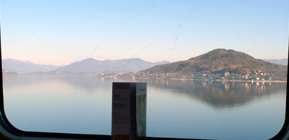 Lake Maggiore, seen from a Milan to Basel train