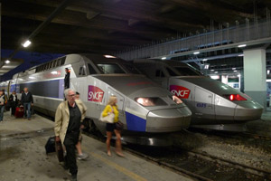 The TGV arrived at Milan Porta Garibaldi