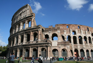 Take the train to Italy..!  The Colosseum, Rome.