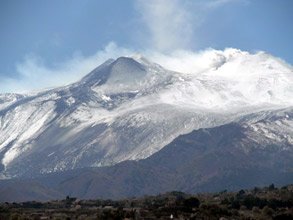 Mount Etna, seen from a Siracuse & Catania to Rome InterCity train