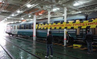 Sleeper train to Sicily on board the train ferry