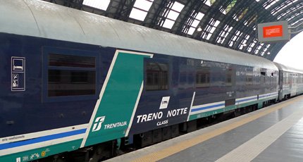 Standard sleeping-car on Italian overnight train