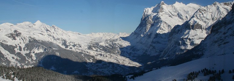 View from the train from Grindelwald to Kleine Scheidegg