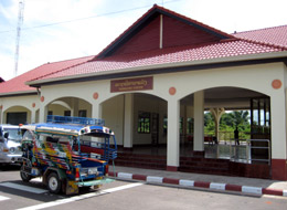 The new railway station at Tha Naleng, Laos.