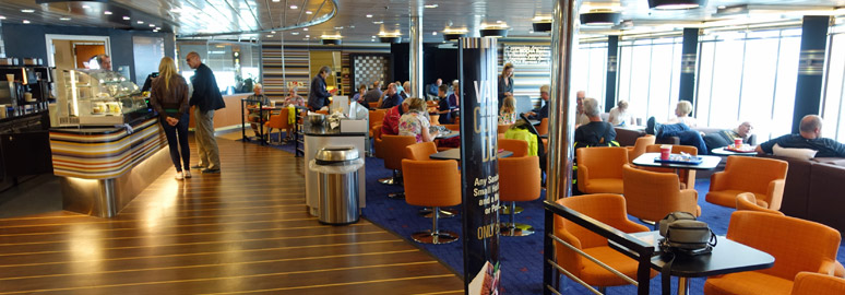 Stena Plus lounge on the Stena Adventurer