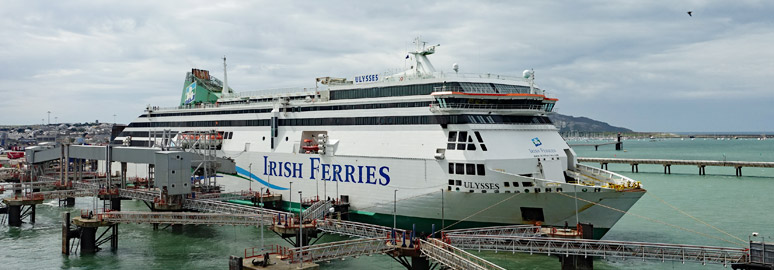 Irish Ferries ferry Ulysses at Holyhead