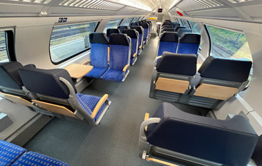 1st class on a Koblenz-Luxembourg train