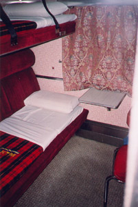 1st class 2-berth compartment, Malaysian sleeper train
