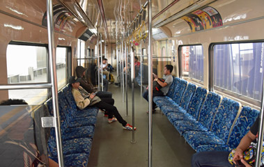 Inside a KTM Komuter train