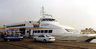 Virtu Rapid Ferries catamaran 'San Gwann' from Sicily to Malta