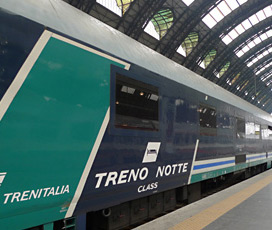 Standard sleeping-car on Italian overnight train